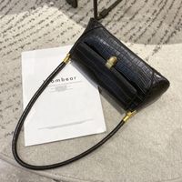 Wholesale Retro Lock Stone Pattern Single Shoulder Armpit Handbag sku image 1