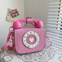 Wholesale Fashion Creative Gradient Color Telephone Messenger Bag Nihaojewelry sku image 3
