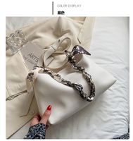 Großhandel Einfache Einfarbige Seidenschal Griff One-shoulder Messenger Bag Nihaojewelrywel sku image 4
