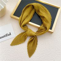 Nihaojewelry Wholesale Simple Fold Solid Color Small Square Scarf sku image 5