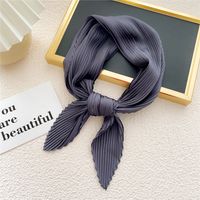 Nihaojewelry Wholesale Simple Fold Solid Color Small Square Scarf sku image 6