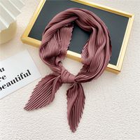 Nihaojewelry Wholesale Simple Fold Solid Color Small Square Scarf sku image 10