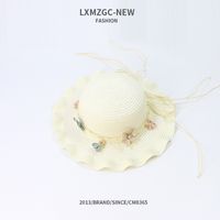 صيف 2020 فتاة جديدة قبعة القش ، قبعة صياد الطفل ، قبعة الشمس ، النسخة الكورية من قبعة الشمس موجة النحل الصغيرة بالجملة sku image 1