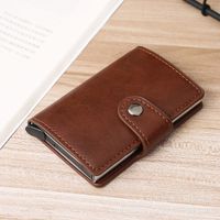 Wholesale Retro Solid Color Alloy Buckle Card Bag Nihaojewelry sku image 4