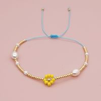 Nihaojewelry Wholesale Jewelry Fashion Beads Hand-woven Small Daisy Bracelet sku image 1