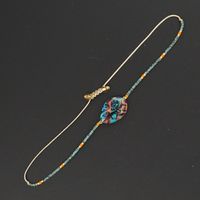 Nihaojewelry Wholesale Jewelry Ethnic Style Shell Diamond Miyuki Beads Woven Bracelet sku image 1