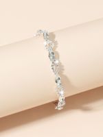 Wholesale Jewelry Fashion Hollow Micro-inlaid Crystal Copper Bracelet Nihaojewelry sku image 1