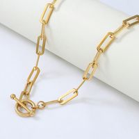 Ot Buckle Stainless Steel Punk Style Necklace Wholesale Jewelry Nihaojewelry main image 1