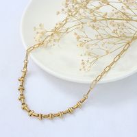 Splicing Chain Stainless Steel Simple Necklace Wholesale Jewelry Nihaojewelry main image 5