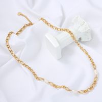 Geometric Pearl Stainless Steel Punk Style Necklace Wholesale Jewelry Nihaojewelry main image 3