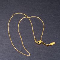 18k Oro Fino Metal Simple Collar Corto Al Por Mayor Joyería Nihaojewelry main image 3