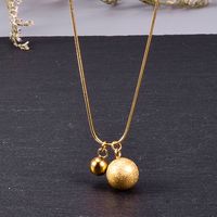 Frosted Steel Ball Snake Bone Chain Necklace Wholesale Jewelry Nihaojewelry main image 4