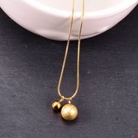 Frosted Steel Ball Snake Bone Chain Necklace Wholesale Jewelry Nihaojewelry main image 5
