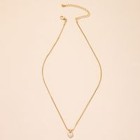 Wholesale Jewelry Simple Heart Pendant Thin Necklace Nihaojewelry main image 3