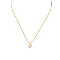 Wholesale Jewelry Simple Heart Pendant Thin Necklace Nihaojewelry main image 6