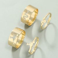 Wholesale Jewelry Creative Snake-shaped Dinosaur Alloy Combination Ring Nihaojewelry main image 2