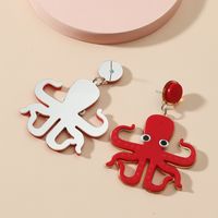Wholesale Jewelry Cartoon Octopus Pendant Earrings Nihaojewelry main image 4