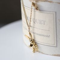 Wholesale Jewelry Rabbit Pendant Titanium Steel Necklace Nihaojewelry main image 4