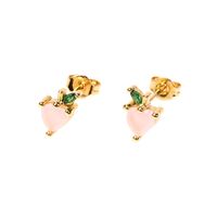 Wholesale Jewelry Cute Fruit Zircon Copper Earrings Nihaojewelry main image 3