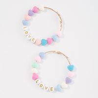 Wholesale Jewelry Simple Color Circle Alloy Resin Earrings Nihaojewelry main image 4