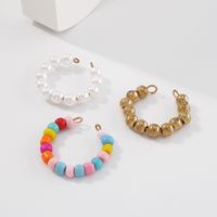 Wholesale Jewelry Pearl C-shaped Beaded Earrings Nihaojewelry main image 5