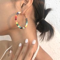 Vente En Gros Bijoux Ethniques Boucles D&#39;oreilles Colorées En Perles Nihaojewelry main image 3