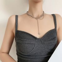 Wholesale Jewelry Thick Chain Star Tassel Pendant Necklace Nihaojewelry main image 5