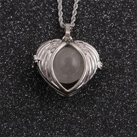 Crystal Stone Heart-shaped Pendant Simple Necklace Wholesale Jewelry Nihaojewelry main image 3