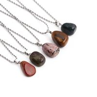 Rough Stone Irregular Pendant Clavicle Chain Necklace Wholesale Jewelry Nihaojewelry main image 2