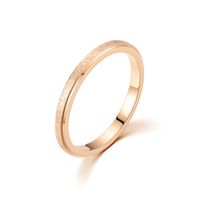 Wholesale Simple Titanium Steel Frosted Fine Ring Nihaojewelry main image 3
