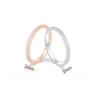 Wholesale Simple Titanium Steel Frosted Fine Ring Nihaojewelry main image 2