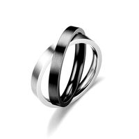 Wholesale Fashion Decompression Rotating Stainless Steel Couple Ring Nihaojewelry main image 3