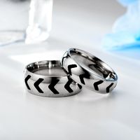 Wholesale New Style Titanium Steel Creative Arrow Dripping Oil Ring Nihaojewelry main image 3