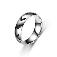 Wholesale New Style Titanium Steel Creative Arrow Dripping Oil Ring Nihaojewelry main image 5