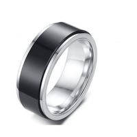 Wholesale Jewelry Rotatable Titanium Steel Double-layer Ring Nihaojewelry main image 4