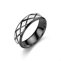 Wholesale Jewelry Stainless Steel Plaid Ring Nihaojewelry main image 3