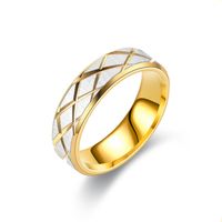 Wholesale Jewelry Stainless Steel Plaid Ring Nihaojewelry main image 5