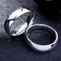 Wholesale Simple Stainless Steel Smooth Arc Ring Nihaojewelry main image 5