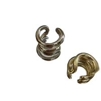 Großhandel Schmuck Einfacher Metall-doppelschicht-ohrclip Nihaojewelry main image 6