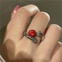 Großhandel Mode-sprühfarbe Emaille Umfasst Den Offenen Ring Der Sonne Nihaojewelry main image 5