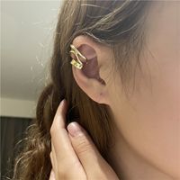 Wholesale Jewelry Retro Geometric Three-layer Spiral Ear Clip Nihaojewelry main image 4