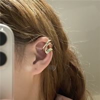 Wholesale Jewelry Retro Geometric Three-layer Spiral Ear Clip Nihaojewelry main image 5