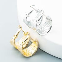 Vente En Gros Bijoux Simples Boucles D&#39;oreilles Creuses En Forme De C Nihaojewelry main image 1