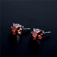 Wholesale Jewelry Color Round Zircon Stainless Steel Stud Earrings Nihaojewelry sku image 10