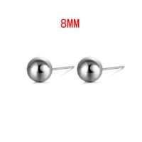Wholesale Jewelry Color Round Zircon Stainless Steel Stud Earrings Nihaojewelry sku image 3