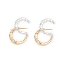 1 Pair Streetwear Irregular Plating Copper Ear Studs sku image 3