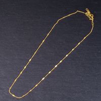 18k Oro Fino Metal Simple Collar Corto Al Por Mayor Joyería Nihaojewelry sku image 2