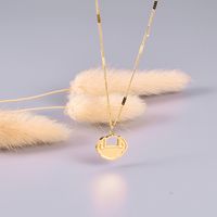 Lock Pendant Titanium Steel Fashion Necklace Wholesale Jewelry Nihaojewelry sku image 1