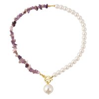 Wholesale Jewelry Asymmetrical Pearl Gravel Necklace Nihaojewelry sku image 2