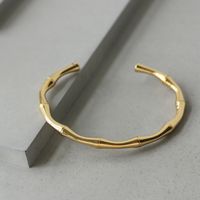Wholesale Jewelry Retro Open Bamboo Titanium Steel Bracelet Nihaojewelry sku image 1